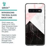 Marble Collage Art Glass Case For Samsung Galaxy S10
