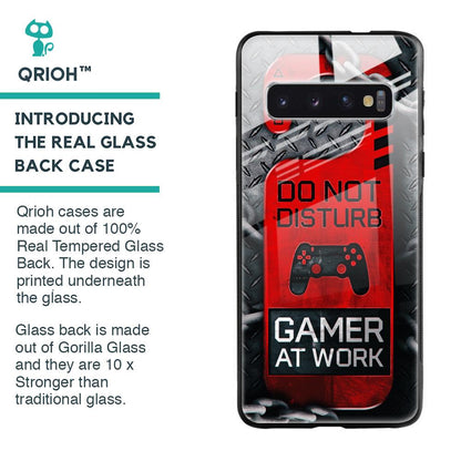 Do No Disturb Glass Case For Samsung Galaxy S10