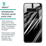 Black & Grey Gradient Glass Case For Samsung Galaxy S10