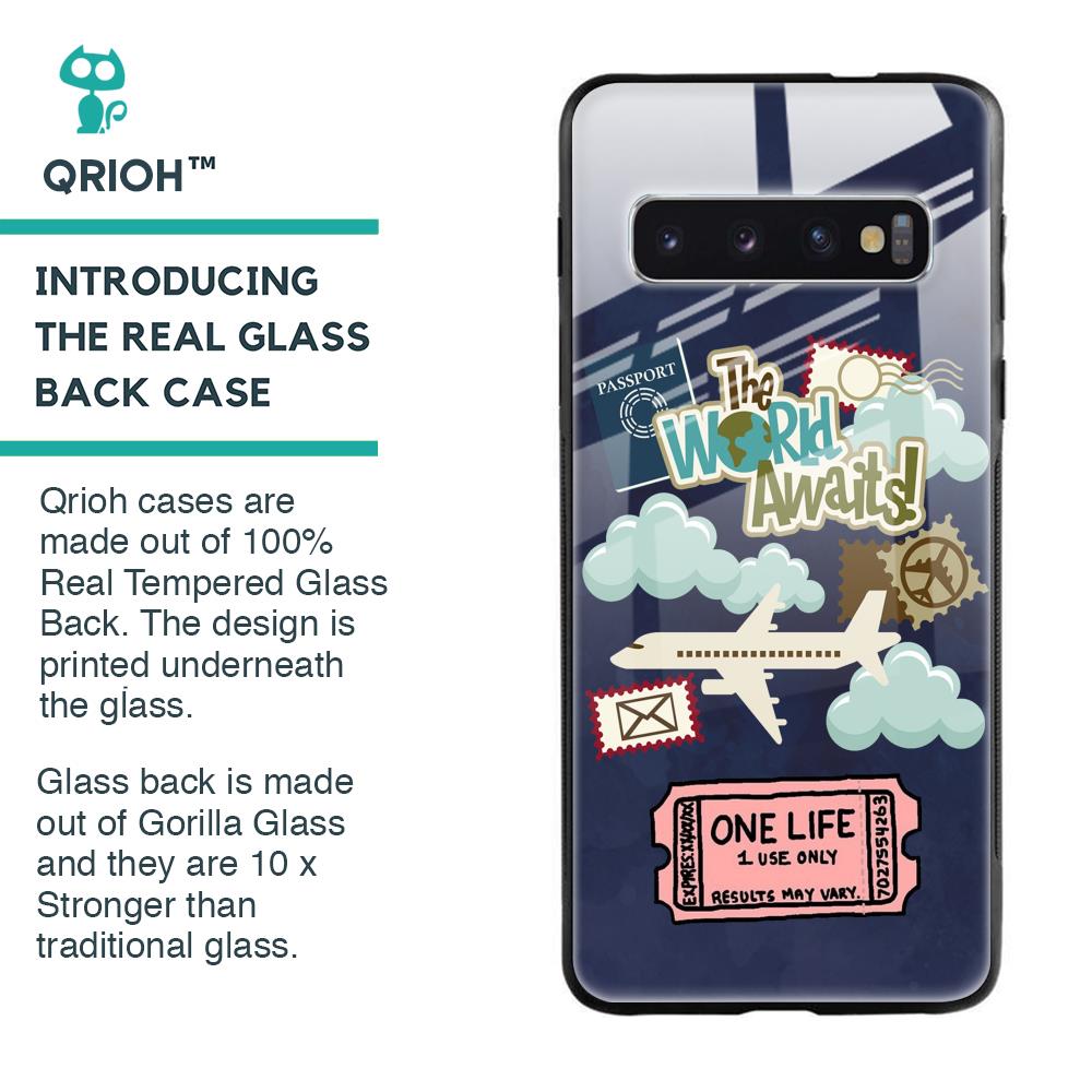 Tour The World Glass Case For Samsung Galaxy S10