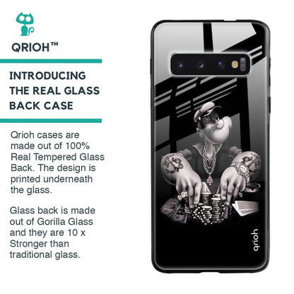 Gambling Problem Glass Case For Samsung Galaxy S10