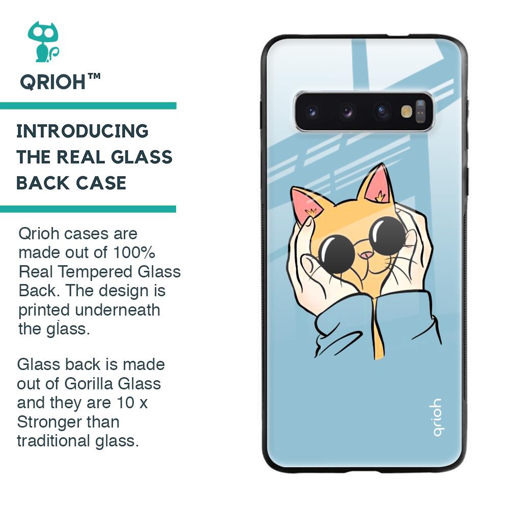 Adorable Cute Kitty Glass Case For Samsung Galaxy S10