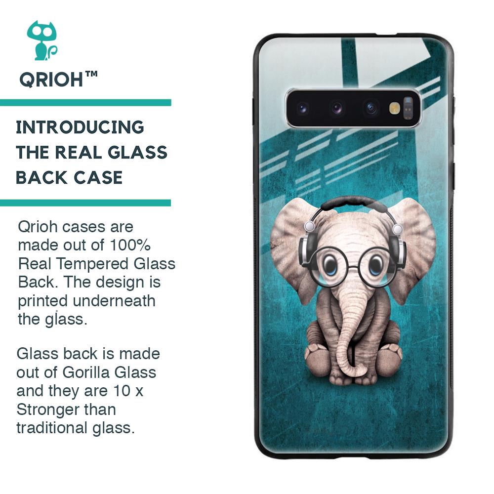 Adorable Baby Elephant Glass Case For Samsung Galaxy S10