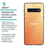 Orange Curve Pattern Glass Case for Samsung Galaxy S10