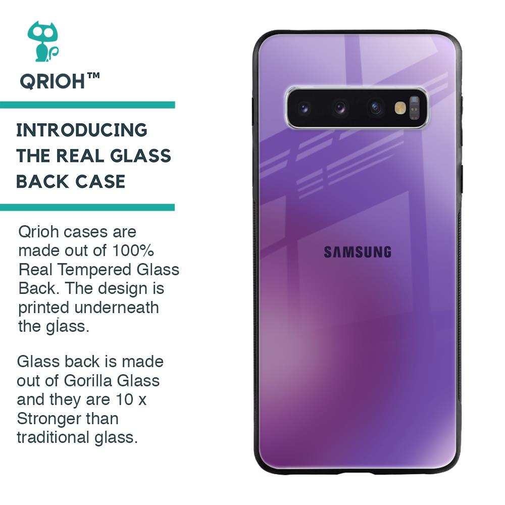 Ultraviolet Gradient Glass Case for Samsung Galaxy S10