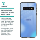 Vibrant Blue Texture Glass Case for Samsung Galaxy S10