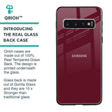 Classic Burgundy Glass Case for Samsung Galaxy S10