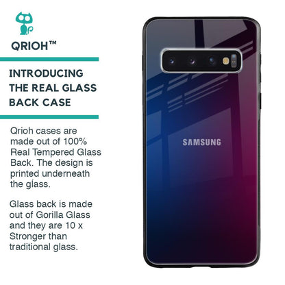 Mix Gradient Shade Glass Case For Samsung Galaxy S10