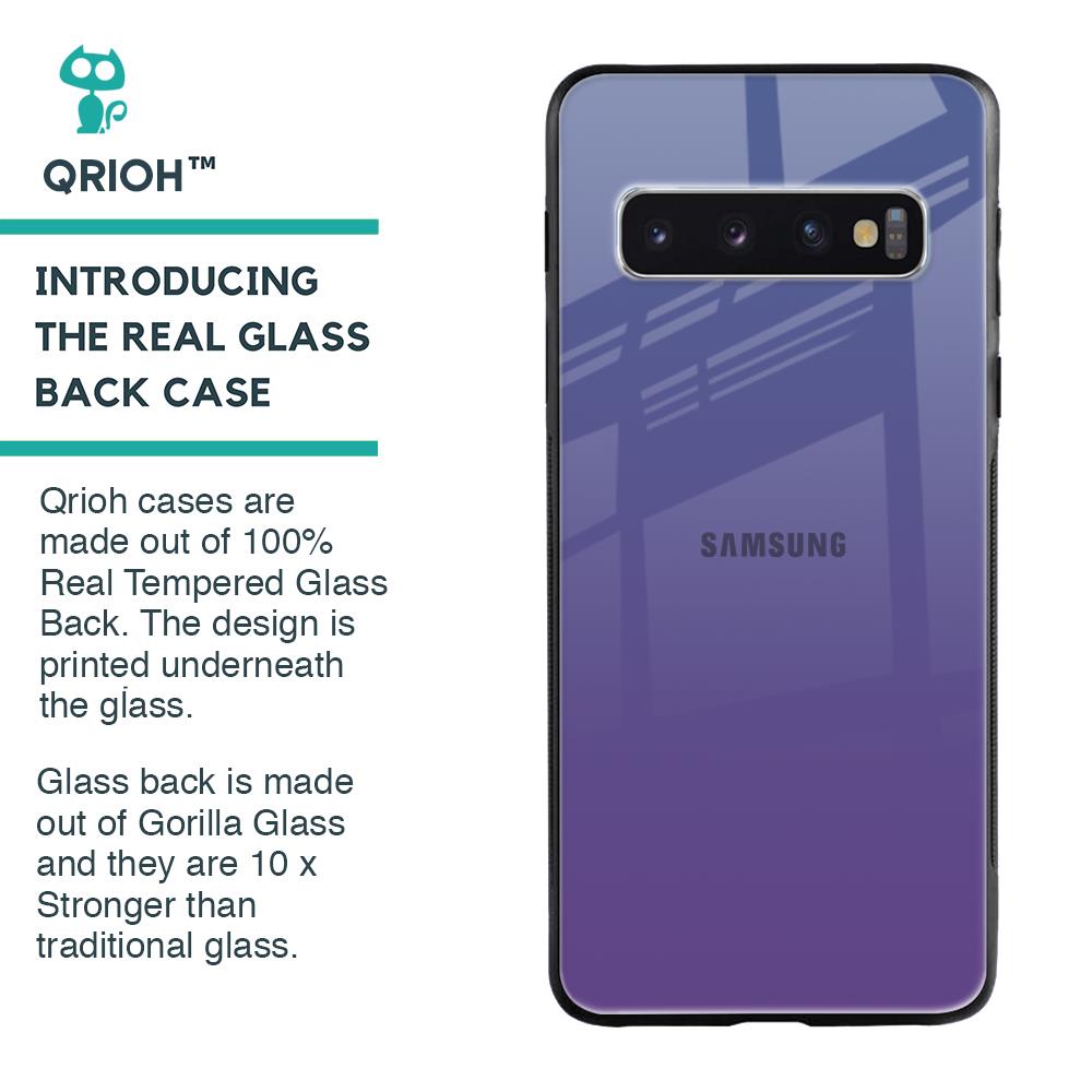 Indigo Pastel Glass Case For Samsung Galaxy S10