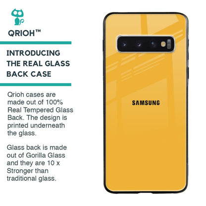 Fluorescent Yellow Glass case for Samsung Galaxy S10