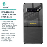 Grey Metallic Glass Case For Samsung Galaxy S10
