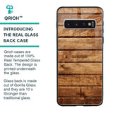 Wooden Planks Glass Case for Samsung Galaxy S10