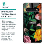 Flowers & Butterfly Glass Case for Samsung Galaxy S10
