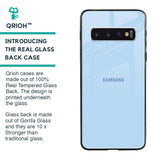 Pastel Sky Blue Glass Case for Samsung Galaxy S10