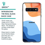 Wavy Color Pattern Glass Case for Samsung Galaxy S10