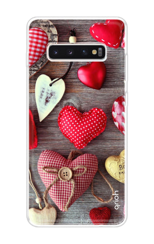 Valentine Hearts Samsung Galaxy S10 Back Cover
