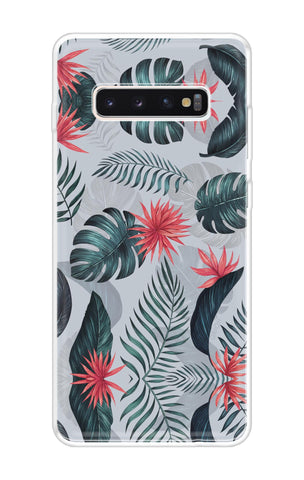 Retro Floral Leaf Samsung Galaxy S10 Back Cover