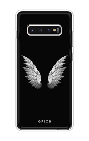 White Angel Wings Samsung Galaxy S10 Back Cover