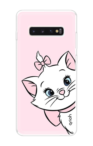 Cute Kitty Samsung Galaxy S10 Back Cover