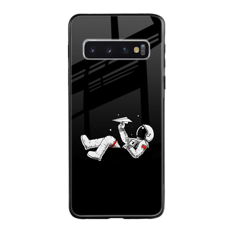 Space Traveller Samsung Galaxy S10 Plus Glass Back Cover Online