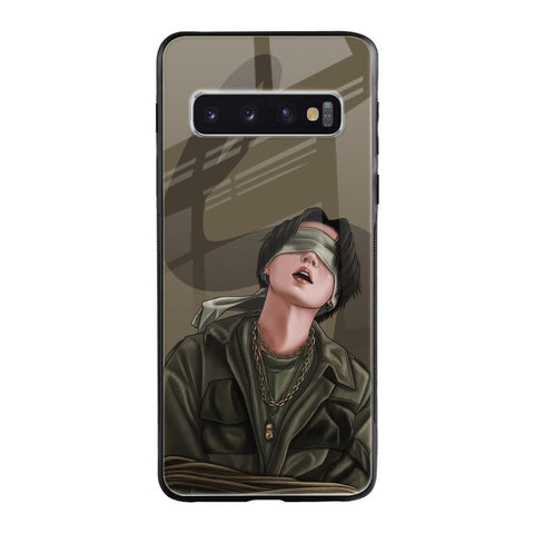 Blind Fold Samsung Galaxy S10 Plus Glass Back Cover Online