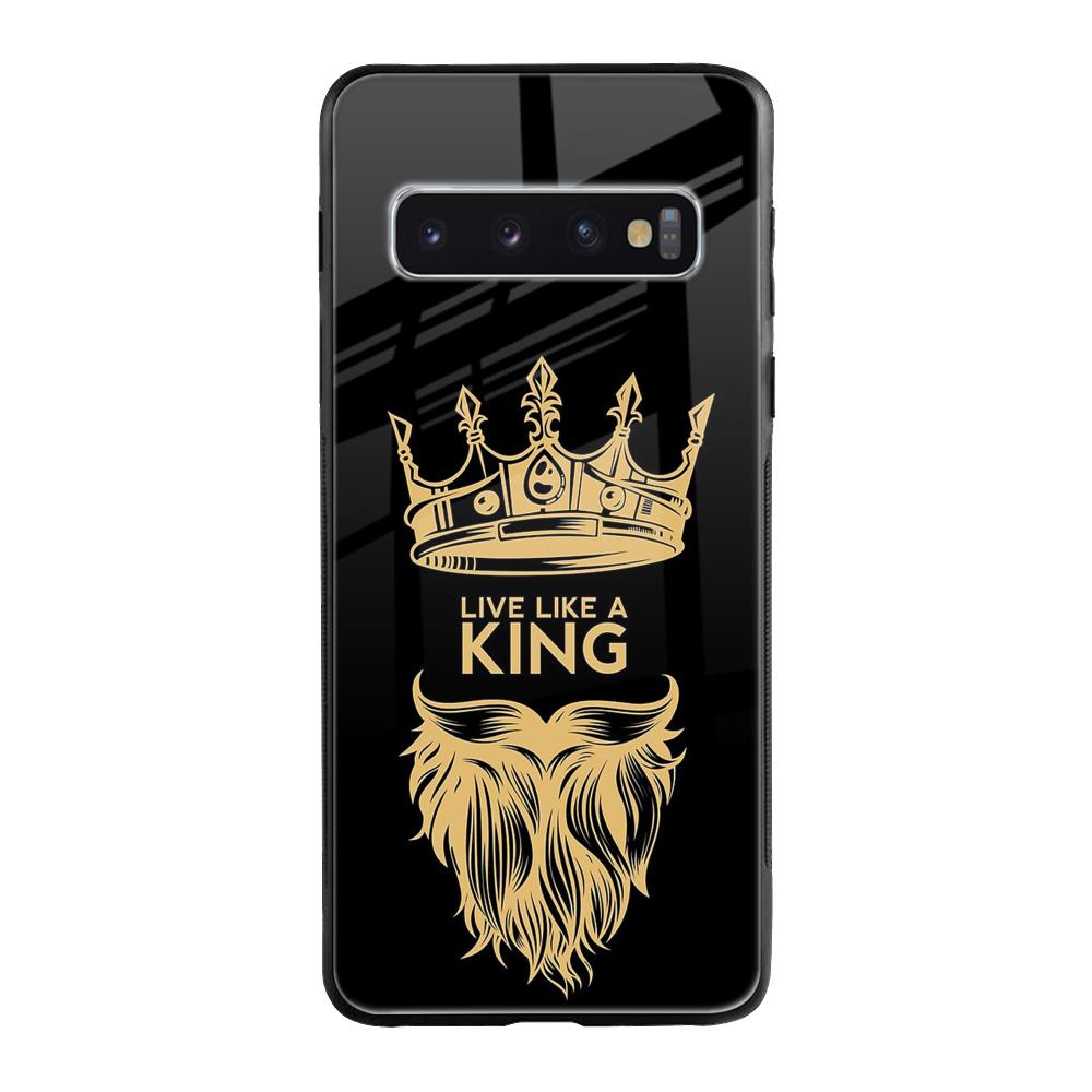 King Life Samsung Galaxy S10 Plus Glass Back Cover Online