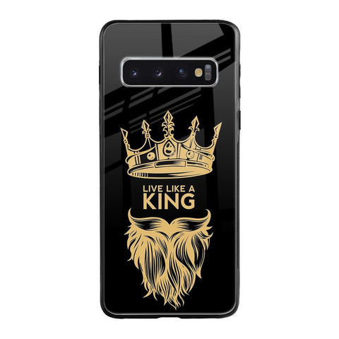 King Life Samsung Galaxy S10 Plus Glass Back Cover Online