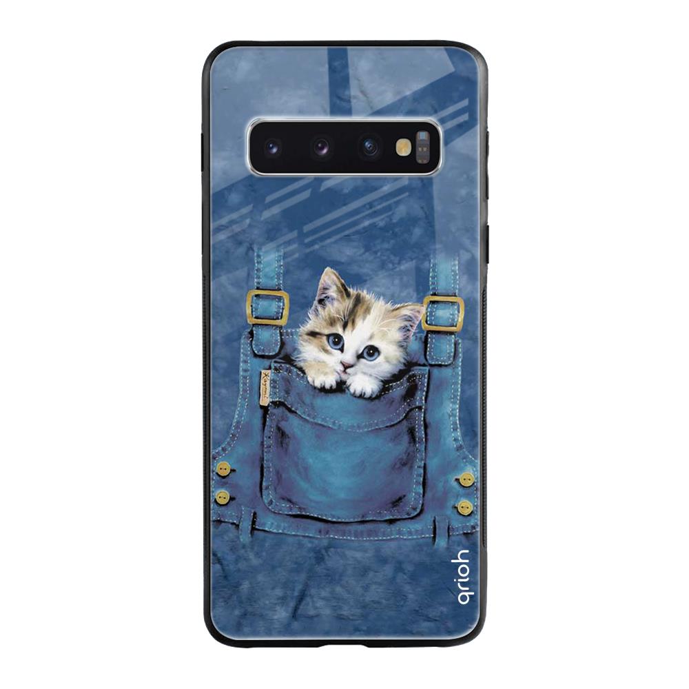 Kitty In Pocket Samsung Galaxy S10 Plus Glass Back Cover Online