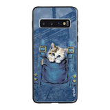 Kitty In Pocket Samsung Galaxy S10 Plus Glass Back Cover Online