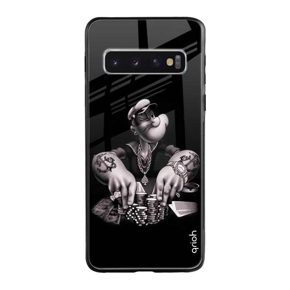 Gambling Problem Samsung Galaxy S10 Plus Glass Back Cover Online