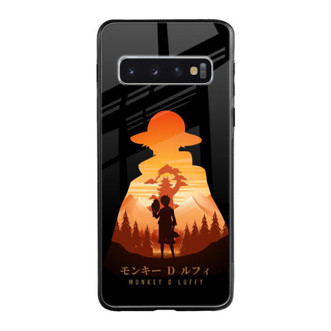 Luffy One Piece Samsung Galaxy S10 Plus Glass Back Cover Online