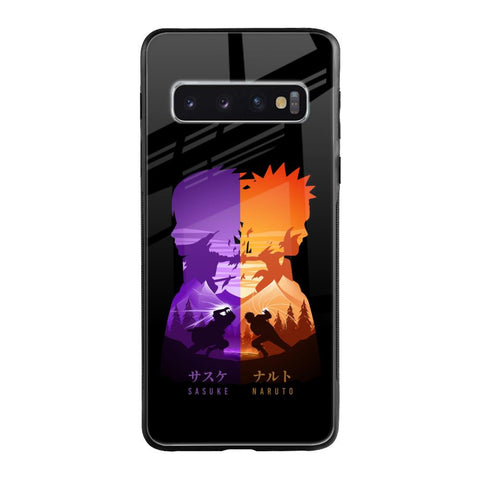 Minimalist Anime Samsung Galaxy S10 Plus Glass Back Cover Online