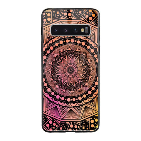 Floral Mandala Samsung Galaxy S10 Plus Glass Back Cover Online