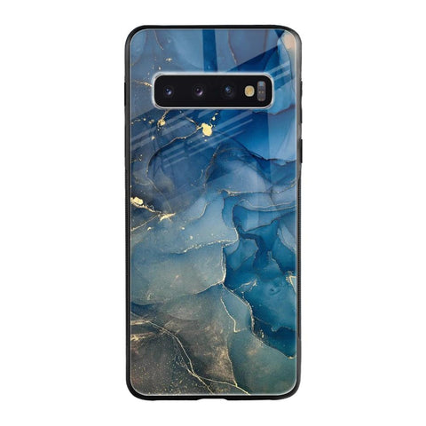 Blue Cool Marble Samsung Galaxy S10 Plus Glass Back Cover Online