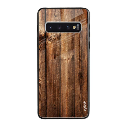 Timber Printed Samsung Galaxy S10 Plus Glass Cases & Covers Online