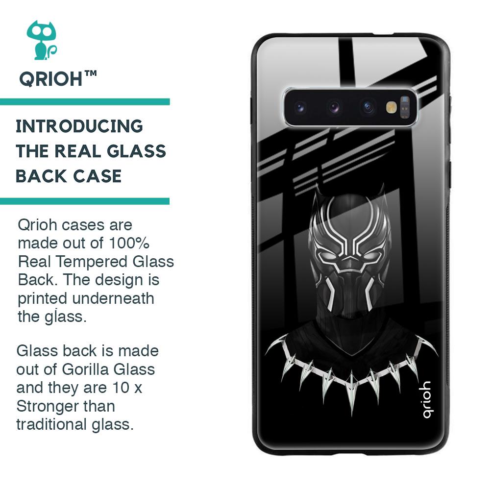 Dark Superhero Glass Case for Samsung Galaxy S10 Plus