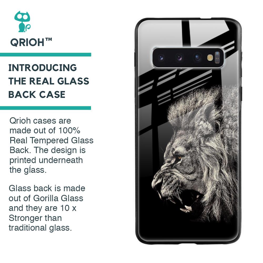 Brave Lion Glass case for Samsung Galaxy S10 Plus