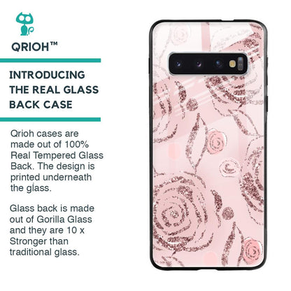 Shimmer Roses Glass case for Samsung Galaxy S10 Plus
