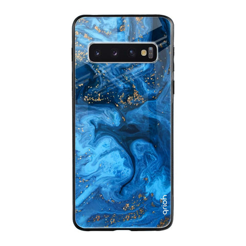 Gold Sprinkle Samsung Galaxy S10 Plus Glass Cases & Covers Online