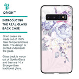 Elegant Floral Glass case for Samsung Galaxy S10 Plus