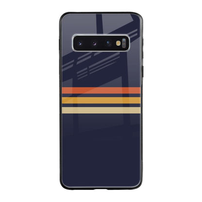 Tricolor Stripes Samsung Galaxy S10 Plus Glass Cases & Covers Online
