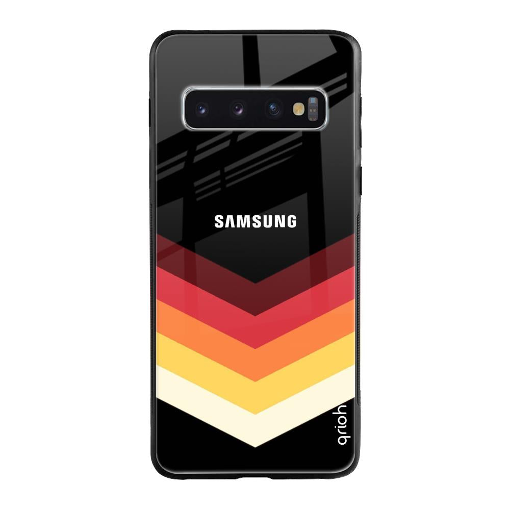Abstract Arrow Pattern Samsung Galaxy S10 Plus Glass Cases & Covers Online