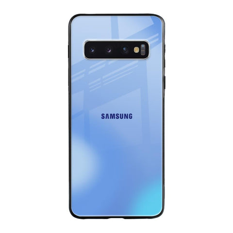Vibrant Blue Texture Samsung Galaxy S10 Plus Glass Back Cover Online