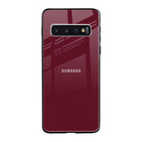 Classic Burgundy Samsung Galaxy S10 Plus Glass Back Cover Online