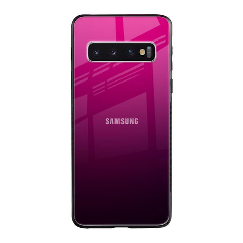 Purple Ombre Pattern Samsung Galaxy S10 Plus Glass Back Cover Online