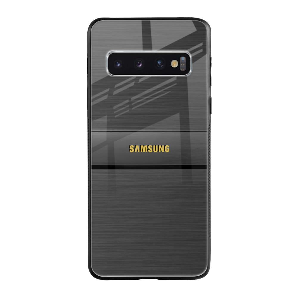 Grey Metallic Glass Samsung Galaxy S10 Plus Glass Back Cover Online