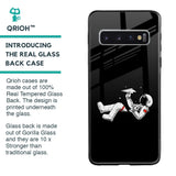 Space Traveller Glass Case for Samsung Galaxy S10 Plus