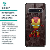 Angry Baby Super Hero Glass Case for Samsung Galaxy S10 Plus