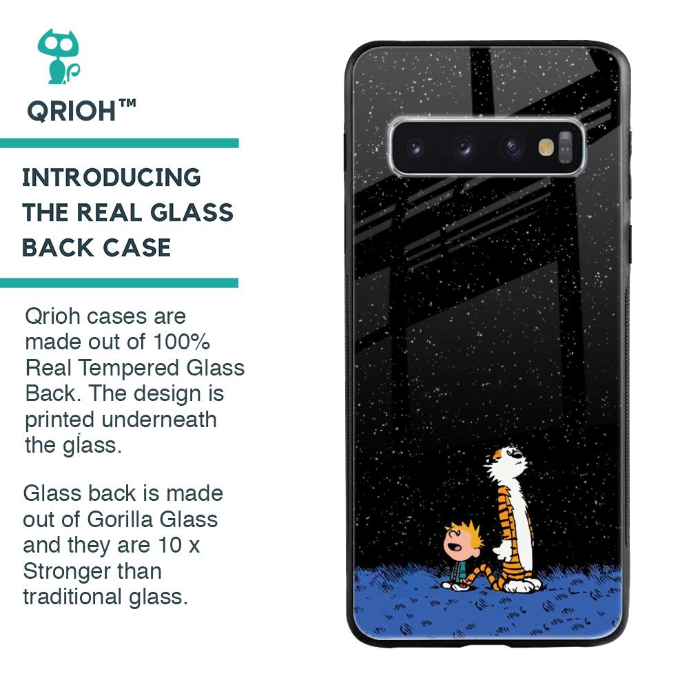 Night Sky Star Glass Case for Samsung Galaxy S10 Plus