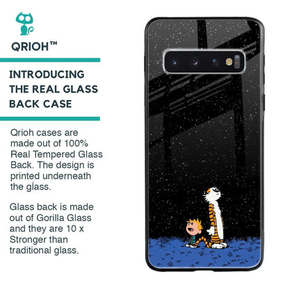 Night Sky Star Glass Case for Samsung Galaxy S10 Plus